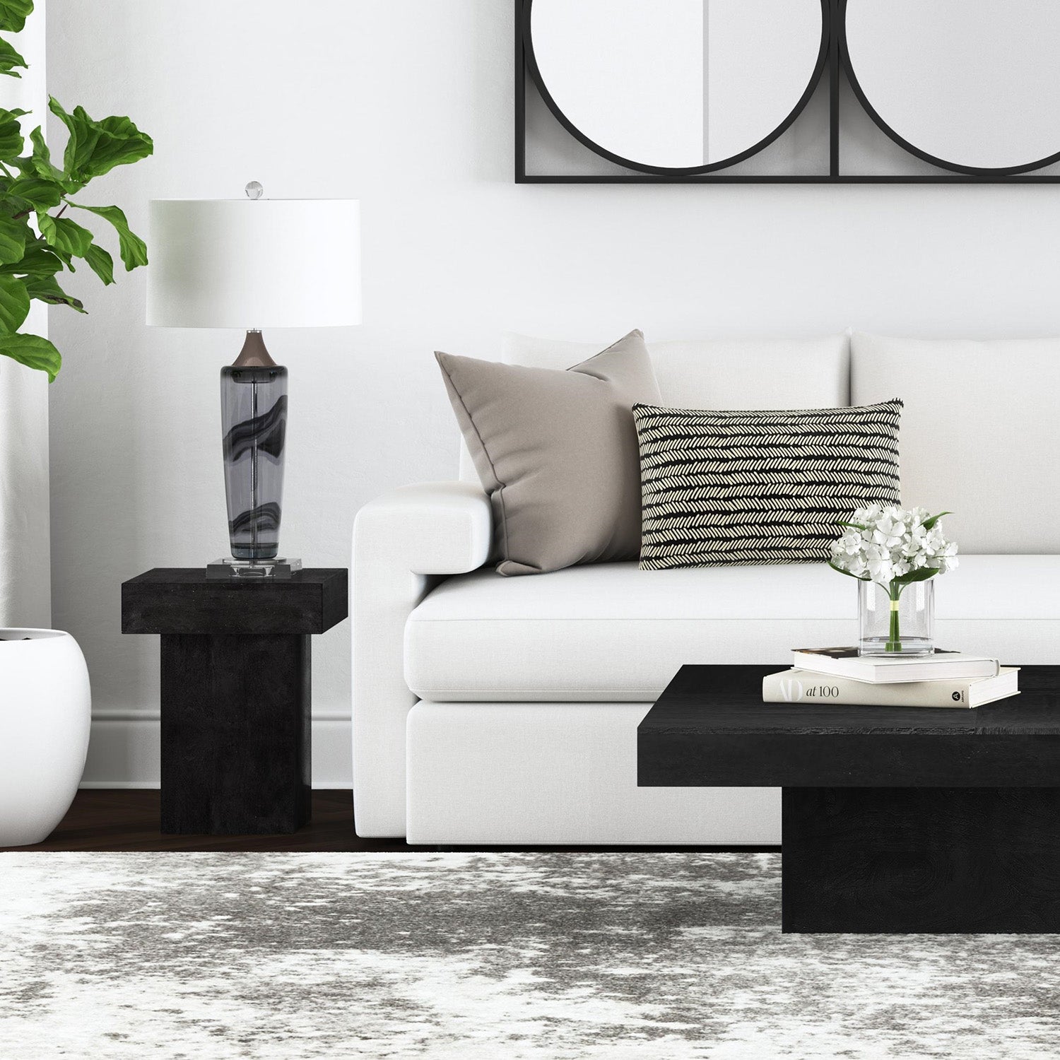 Bassett Mirror Padula Square End Table