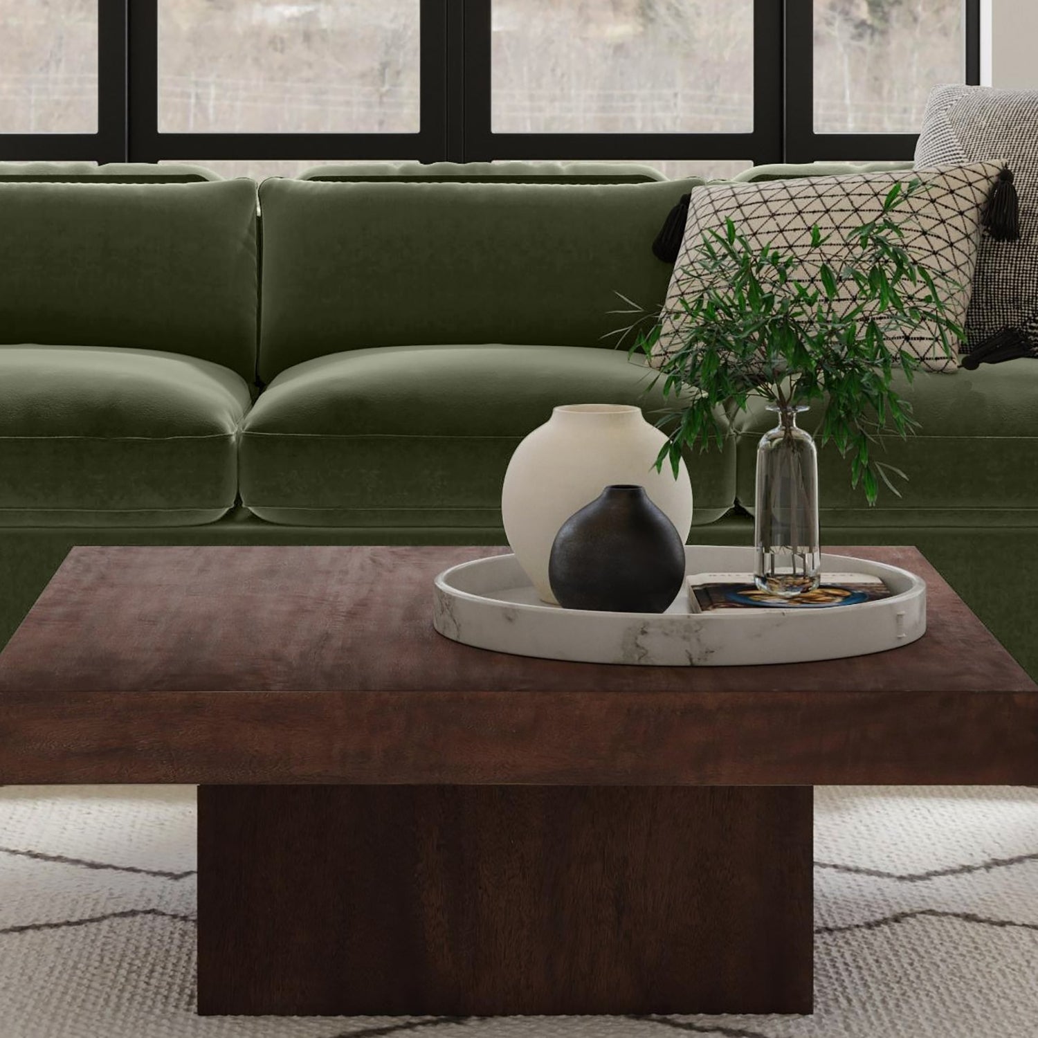 Bassett Mirror Padula Brown Oak Cocktail Table