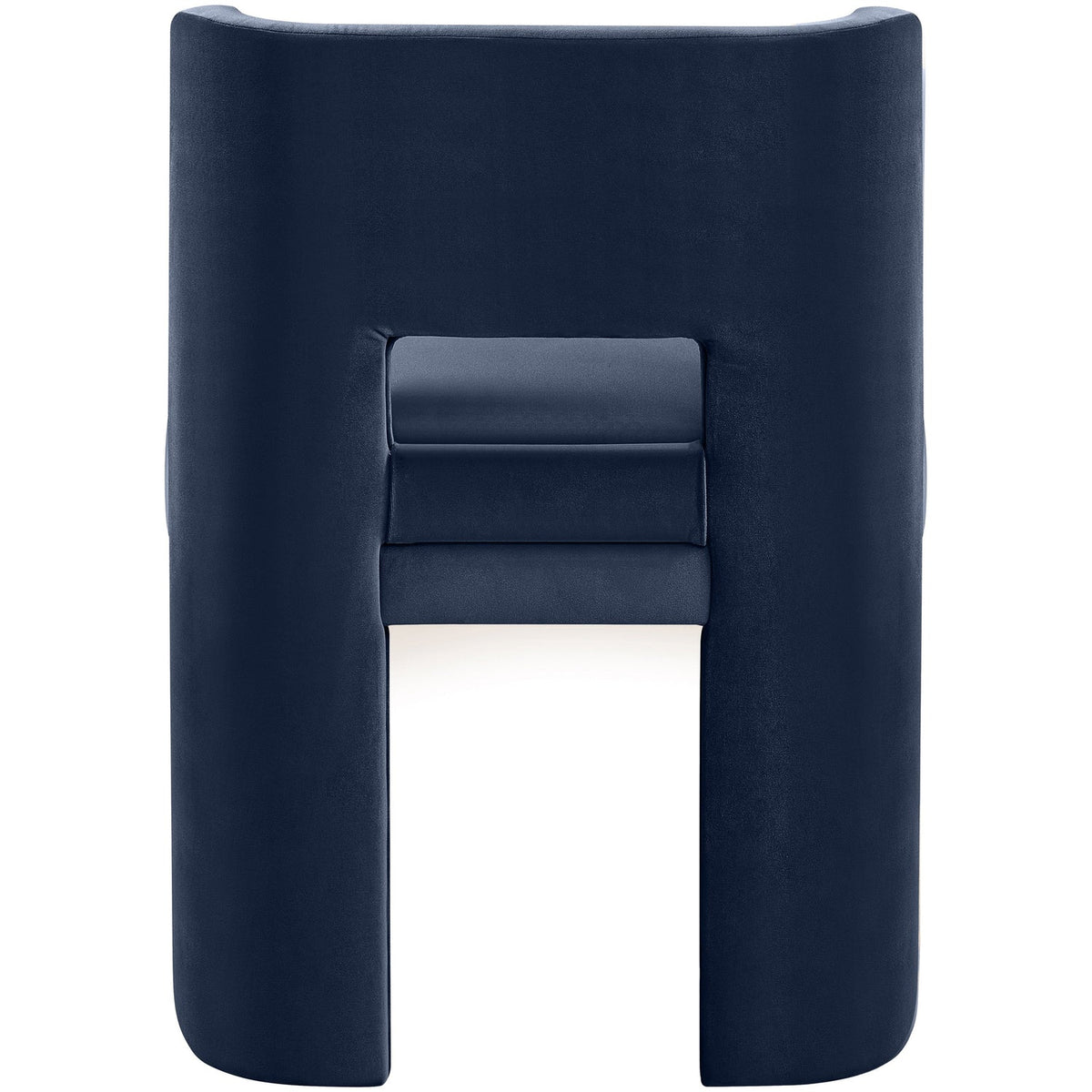 Zuno Navy Velvet Performance Fabric Upholstered Dining Chair Set of 2