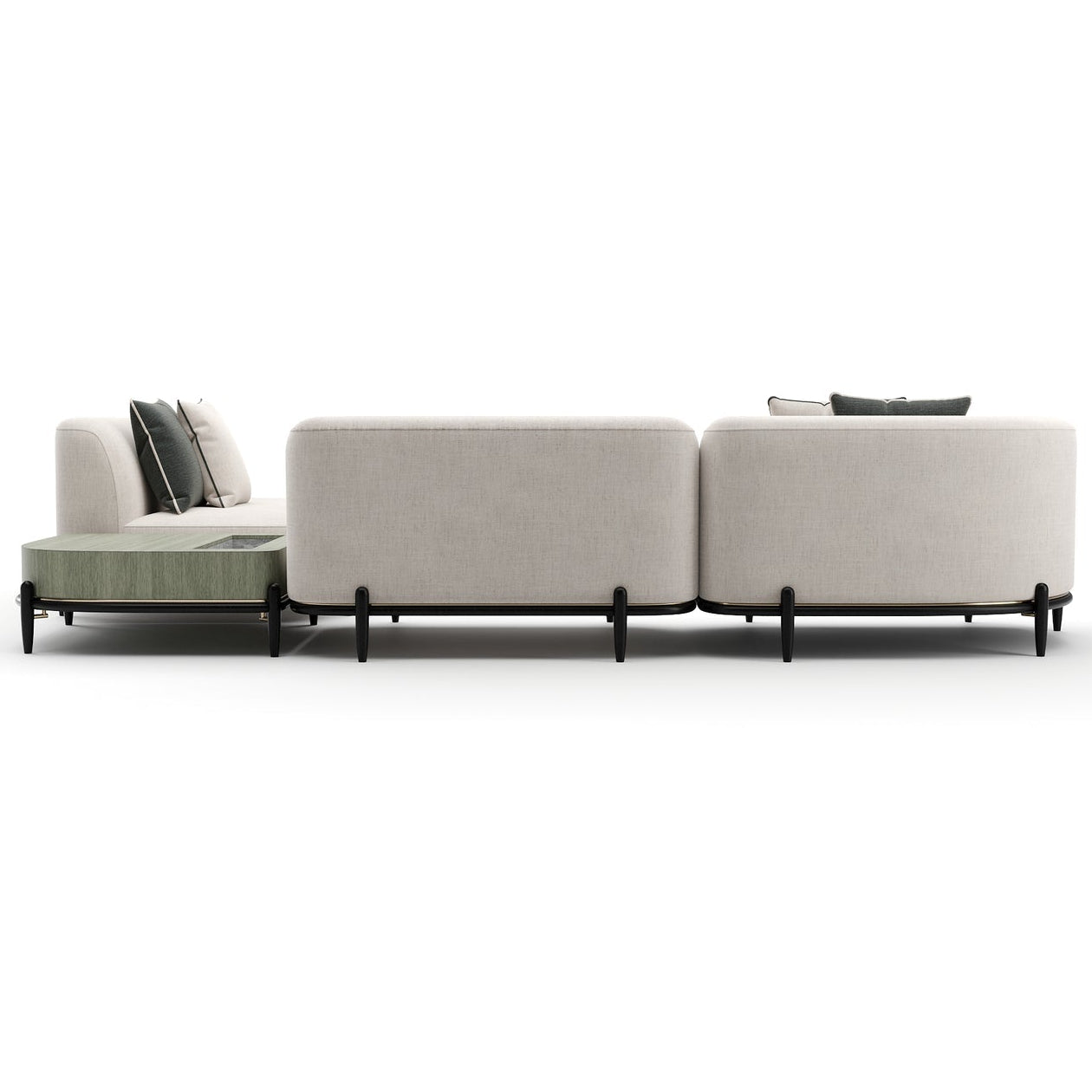 Caracole Madera Corner RAF L Sectional Sofa
