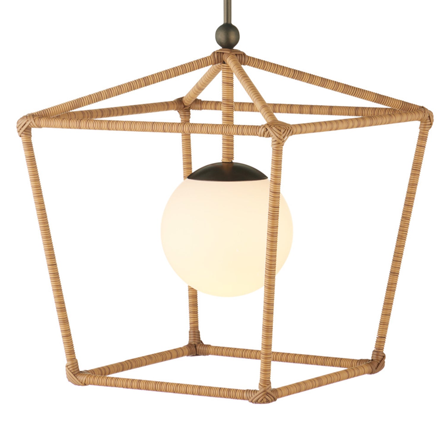 Currey & Co Denison Natural Medium Outdoor Lantern