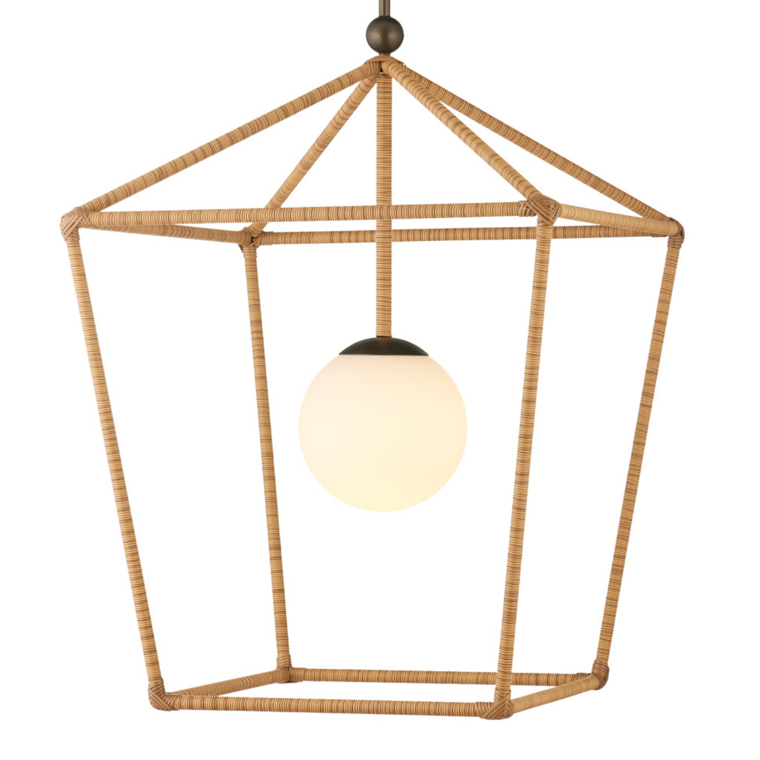Currey & Co Denison Natural Large Outdoor Lantern