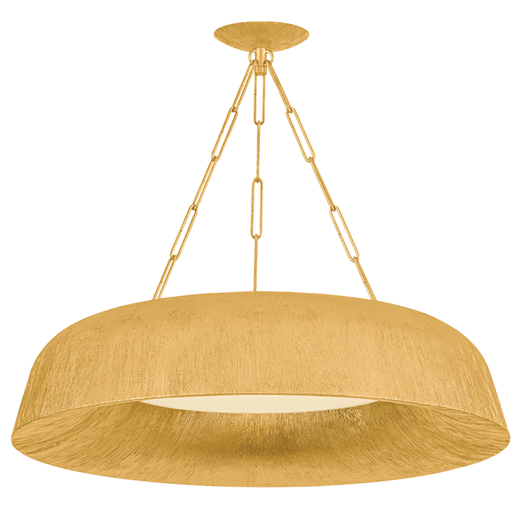Hudson Valley Lighting Highmount Large Chandelier in Vintage Gold Leaf, primary product view