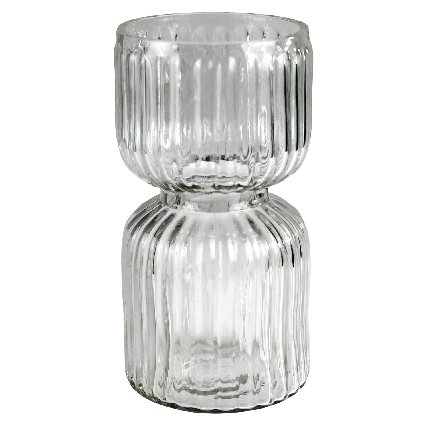 Ribbed Bulb Vase