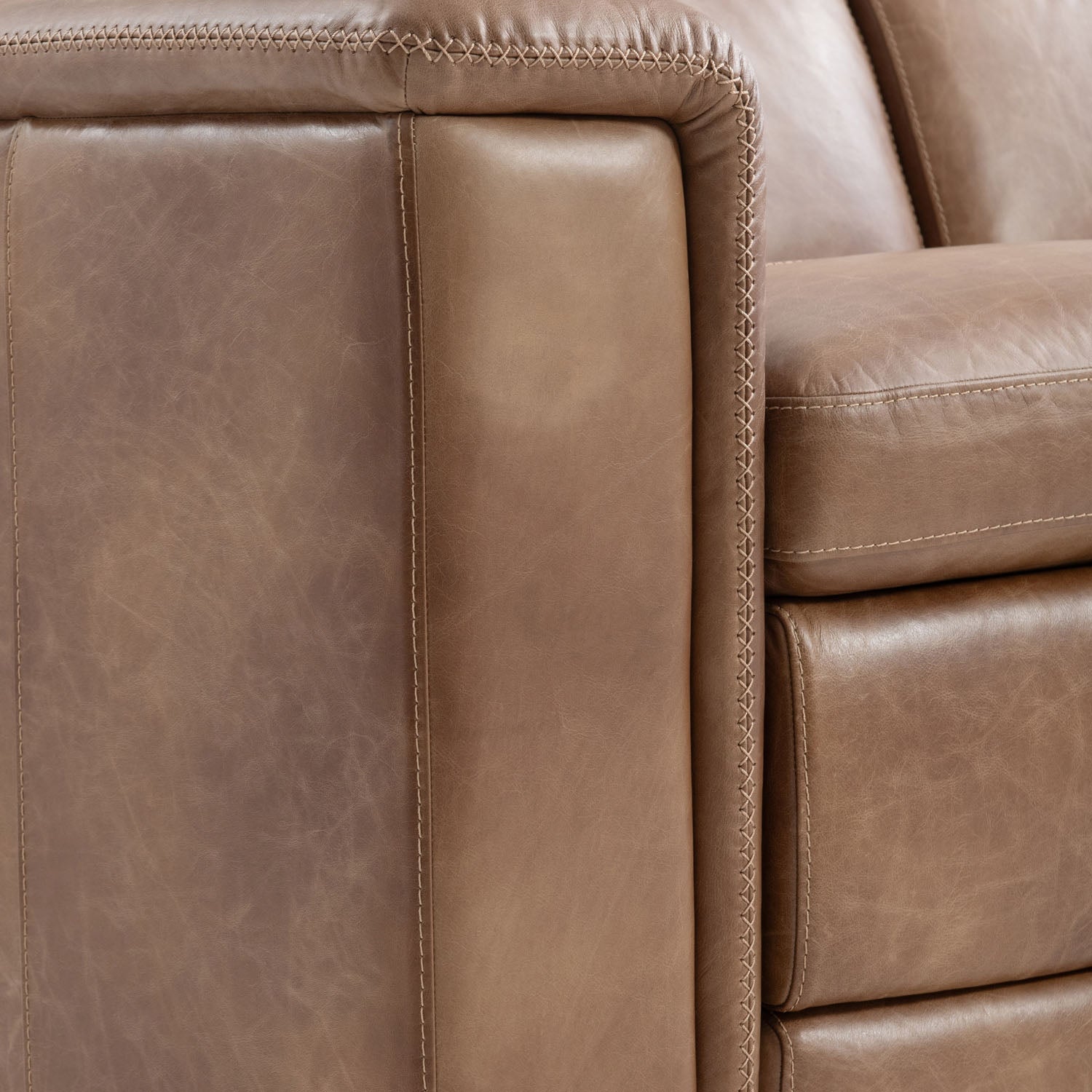 Bernhardt Living Lioni Leather Power Motion Sofa
