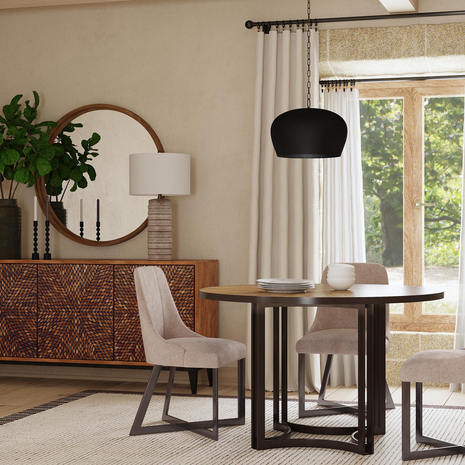 Bassett Mirror Trucco Dining Table