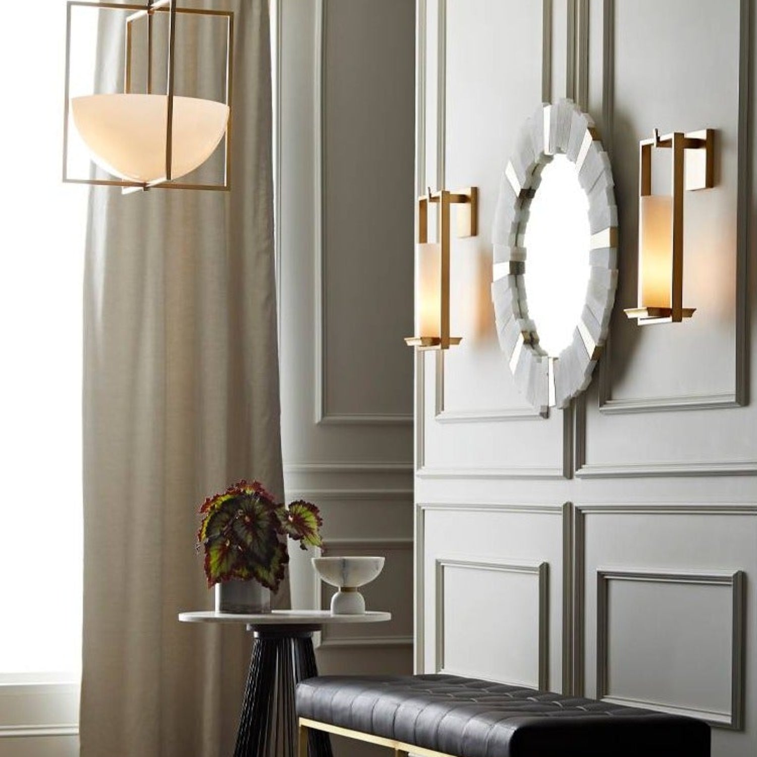 Arteriors Von-Webber Alabaster Mirror