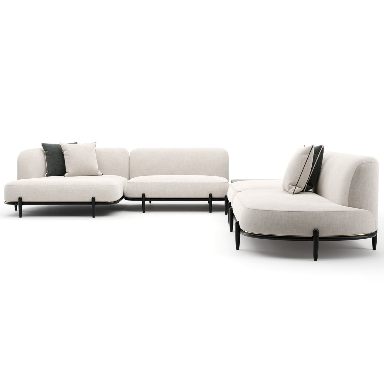 Caracole Madera RAF Large L Sectional Sofa