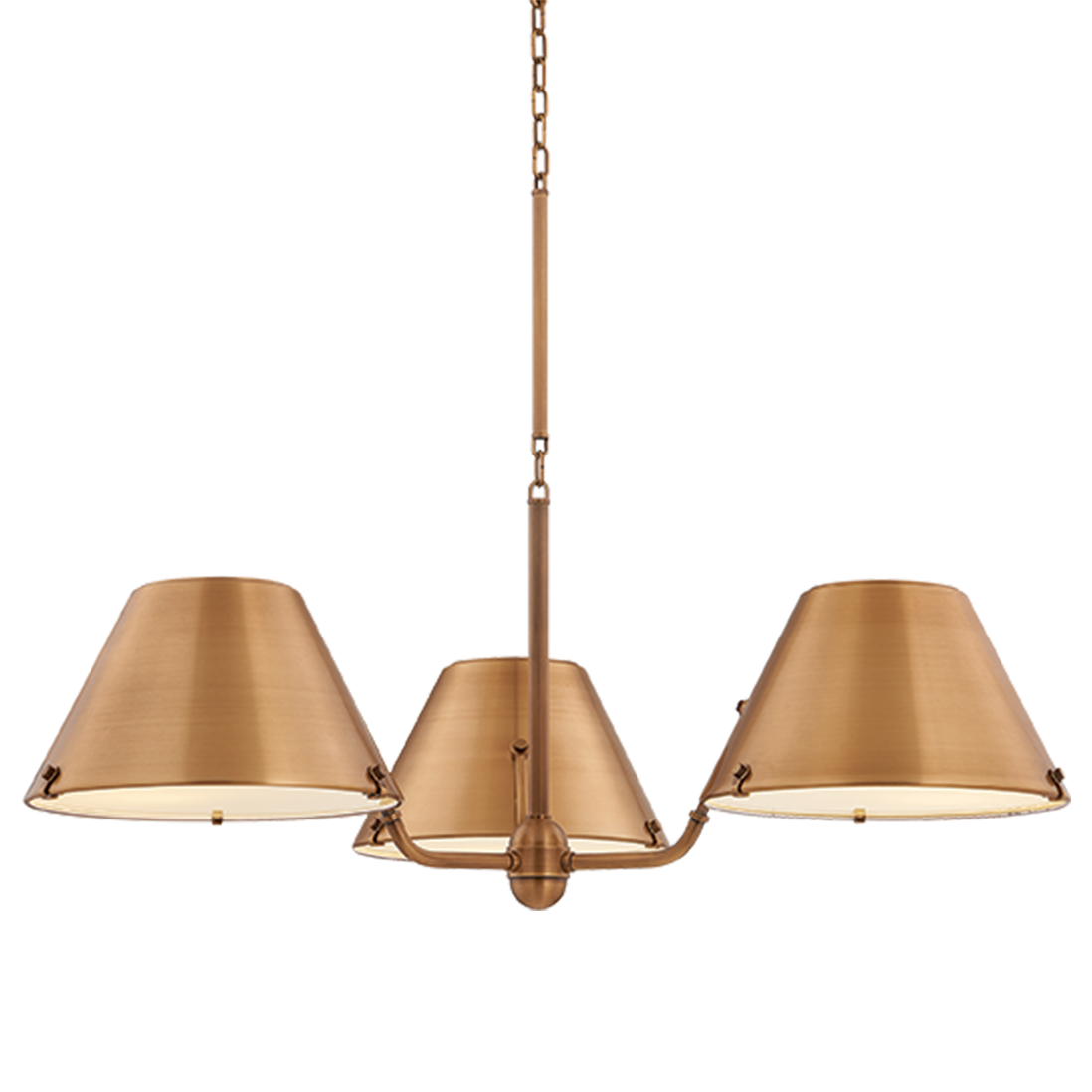 Hudson Valley Lighting Tannersville Small Chandelier in Patina Brass, primary product view