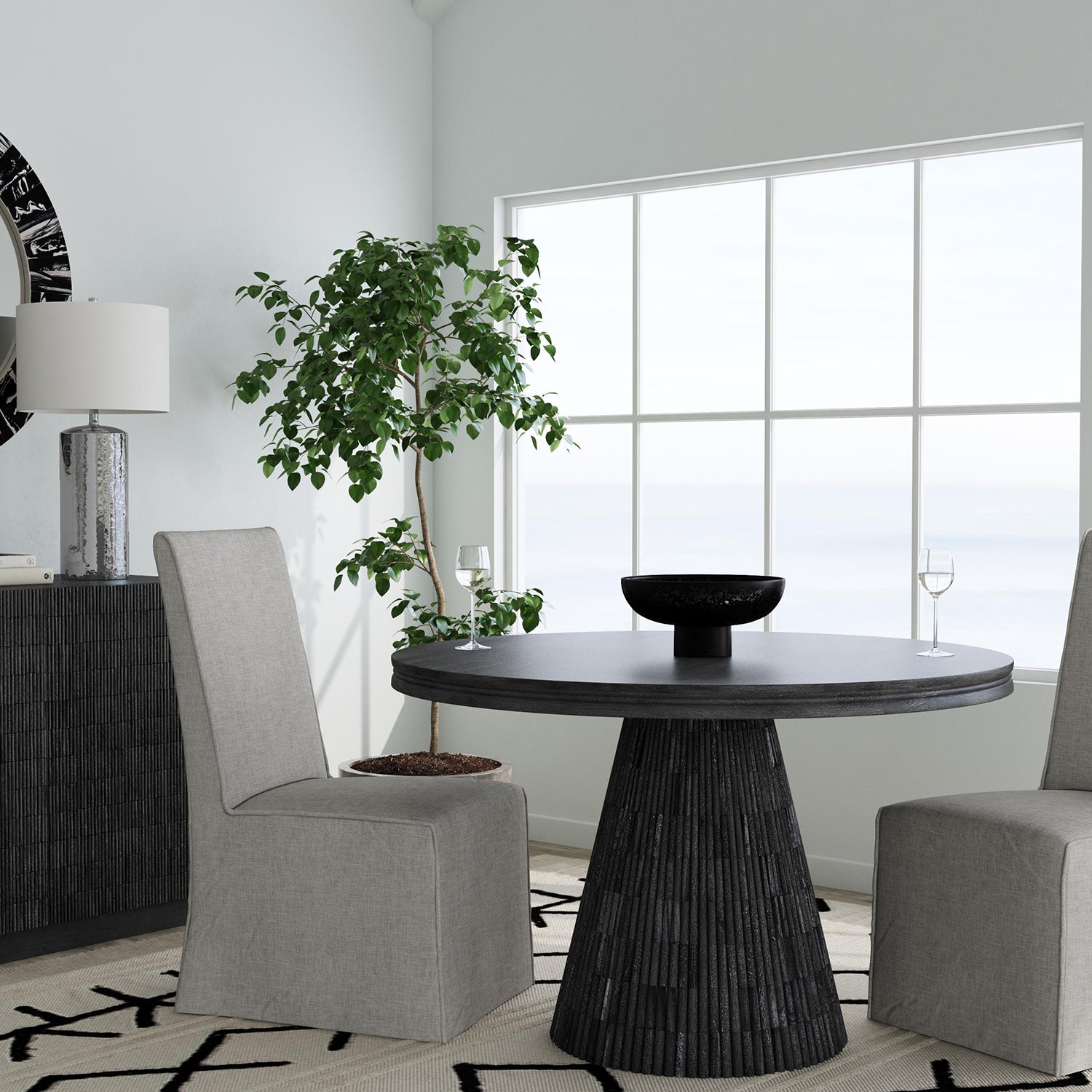 Bassett Mirror Mackie Dining Chair Set of 2