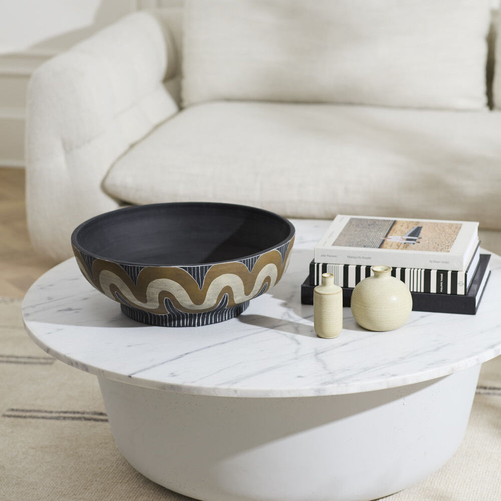 Undula Bowl styled as home decor