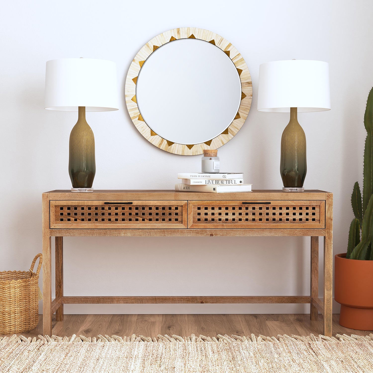 Bassett Mirror Pentak Console Table