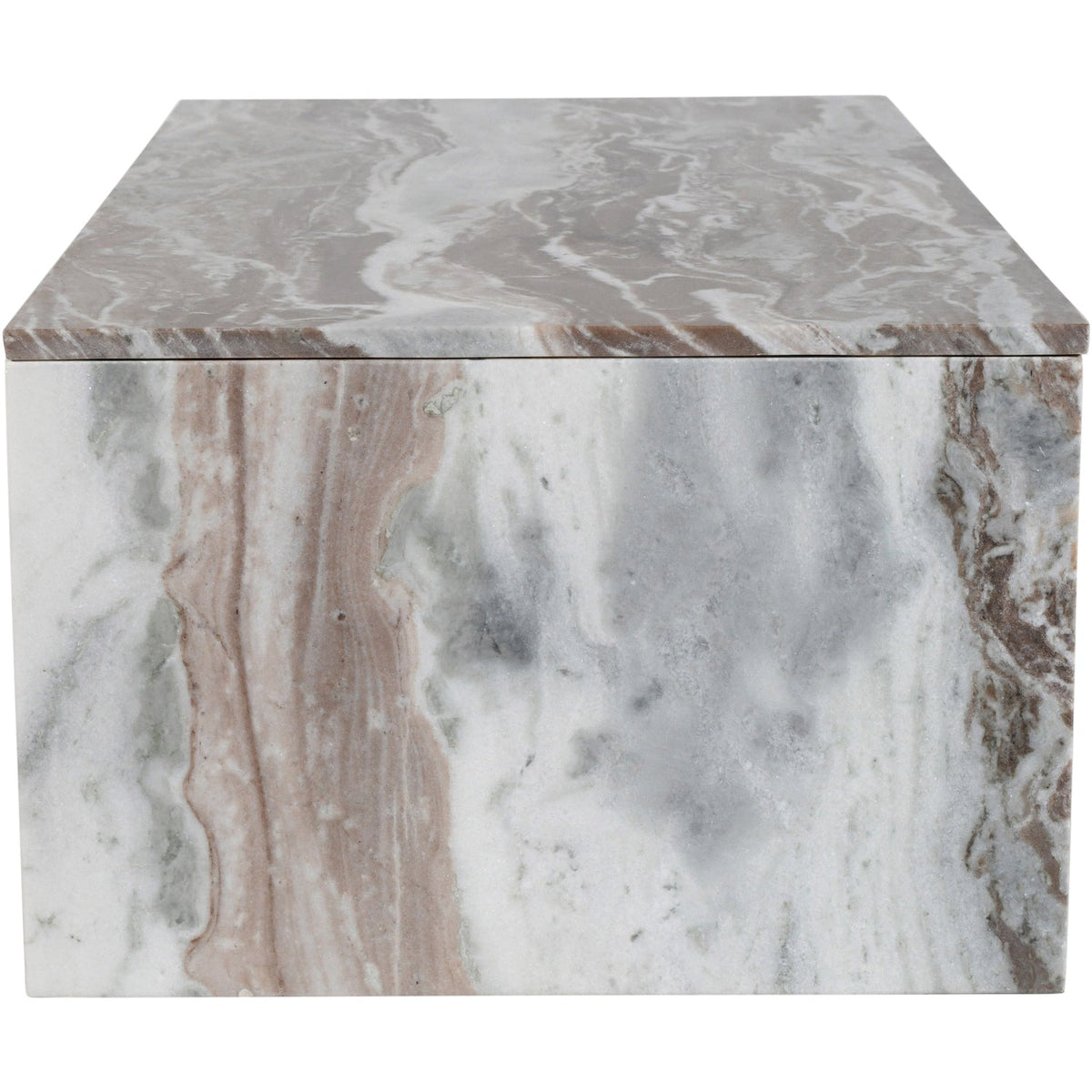 Vernazza Brown Genuine Marble Coffee Table