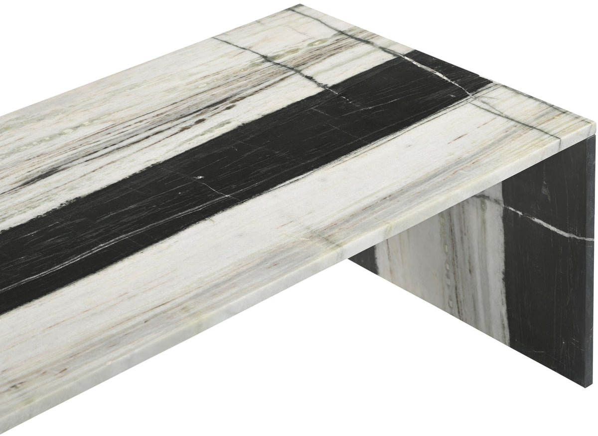 Vernazza Panda Genuine Marble Coffee Table
