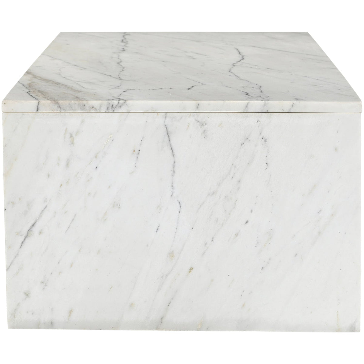 Vernazza White Genuine Marble Coffee Table