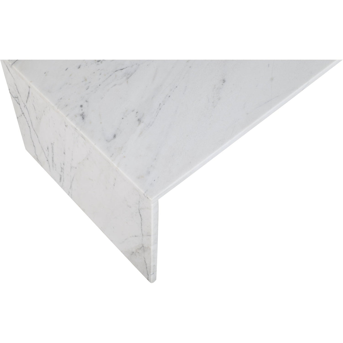 Vernazza White Genuine Marble Coffee Table