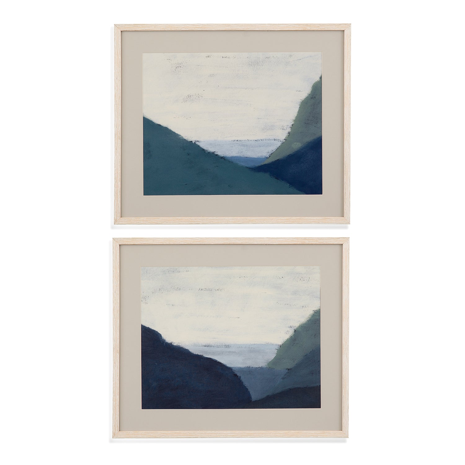 Bassett Mirror Muted Coast Framed Print Set of 2