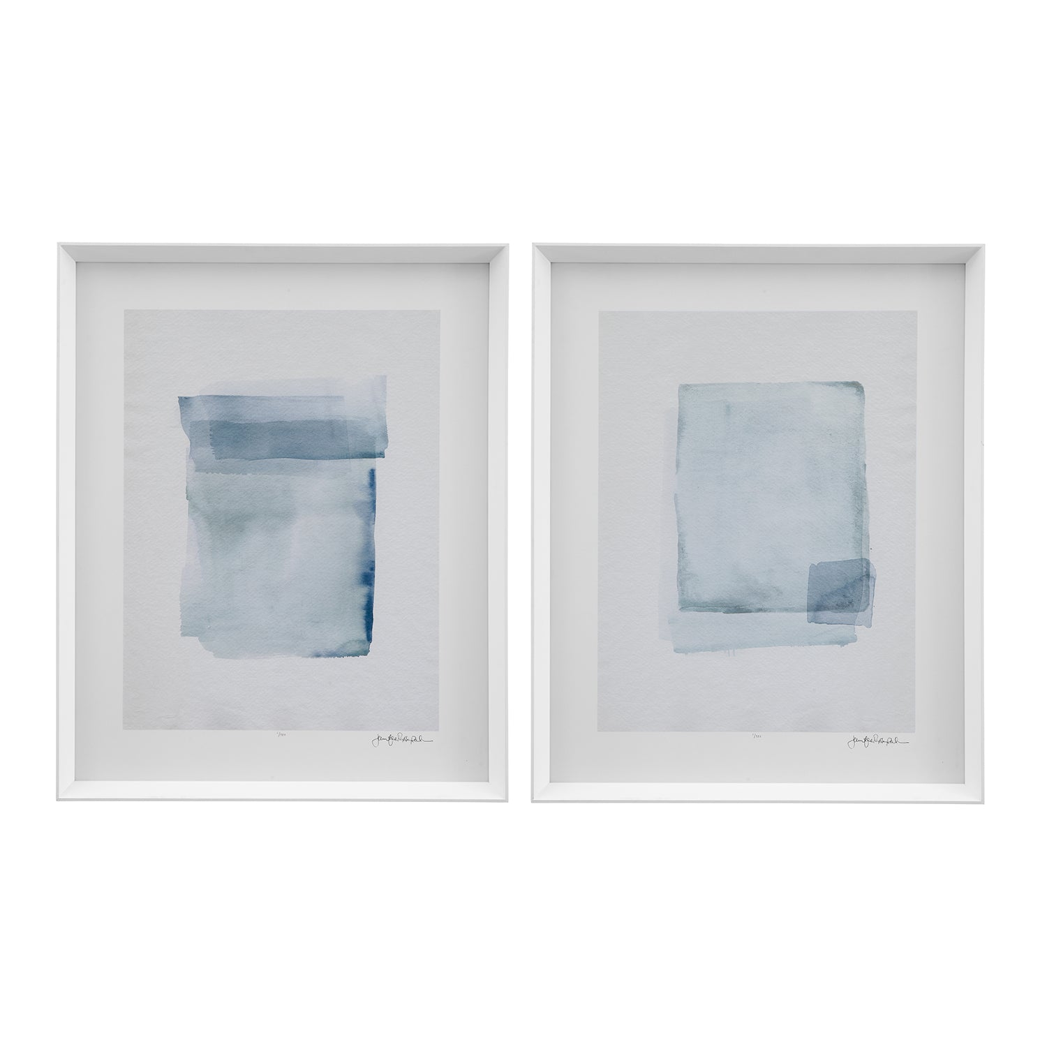 Bassett Mirror Water Color Lens Framed Print Set of 2