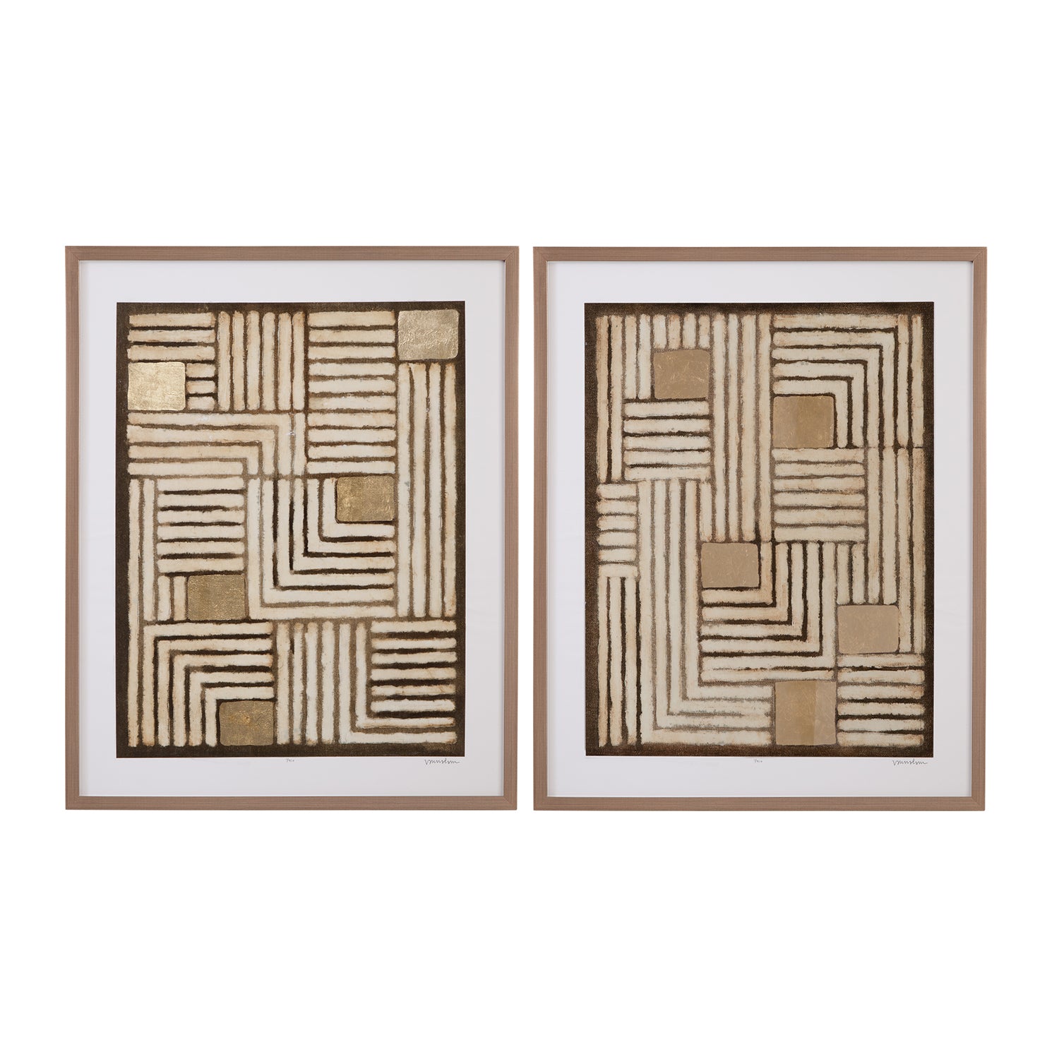 Bassett Mirror Purlin Framed Print Set of 2