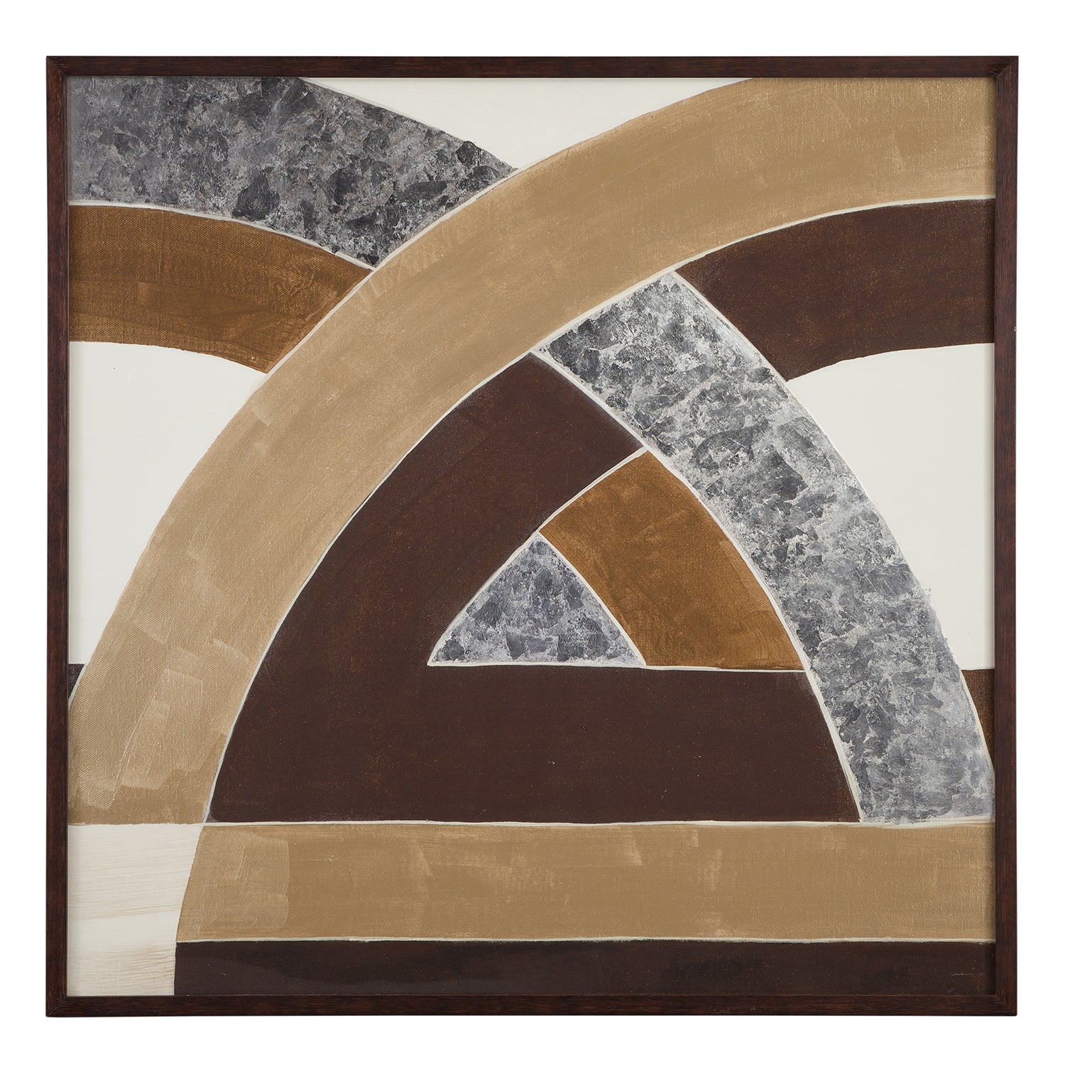 Bassett Mirror Neutral Geometry I Framed Print