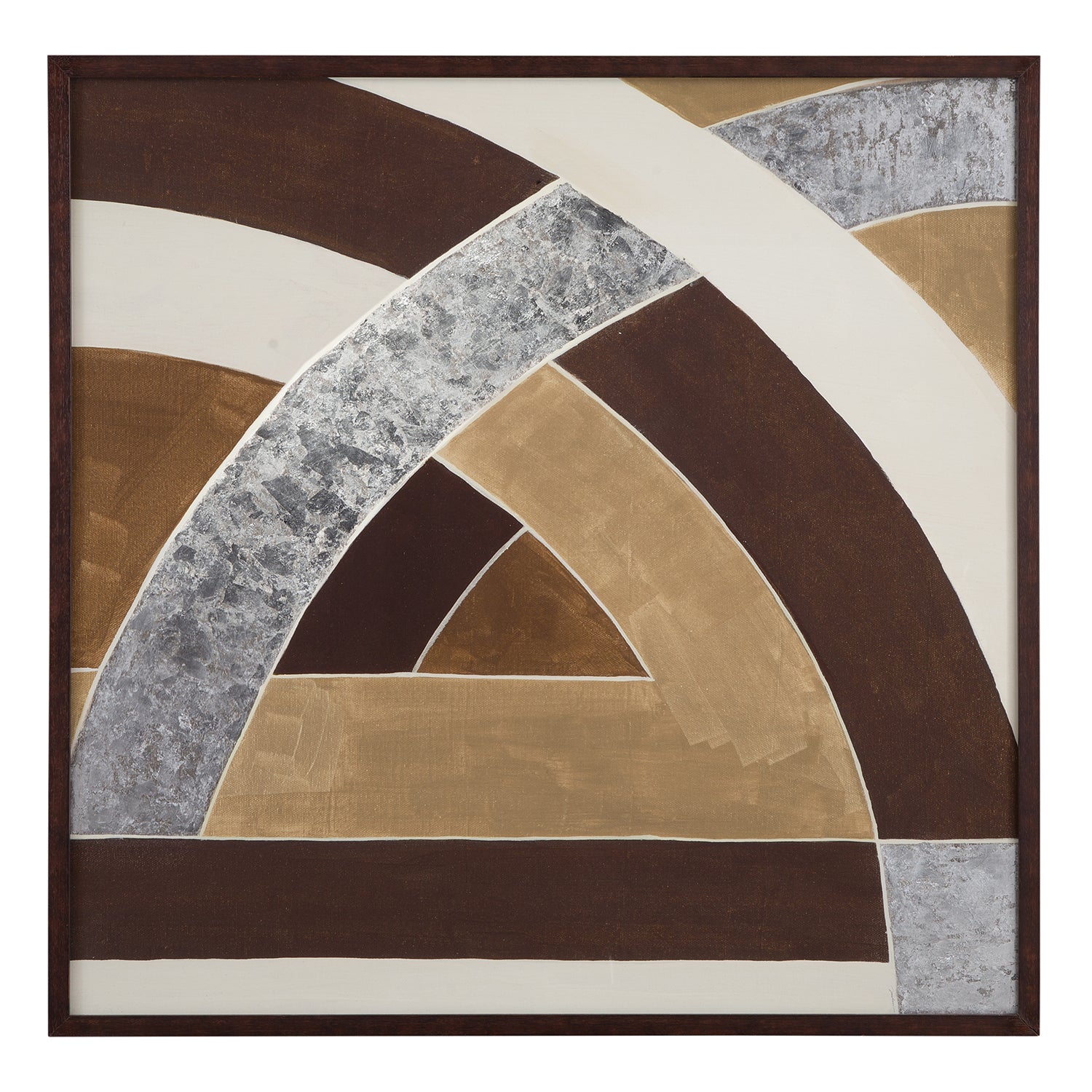 Bassett Mirror Neutral Geometry II Framed Print