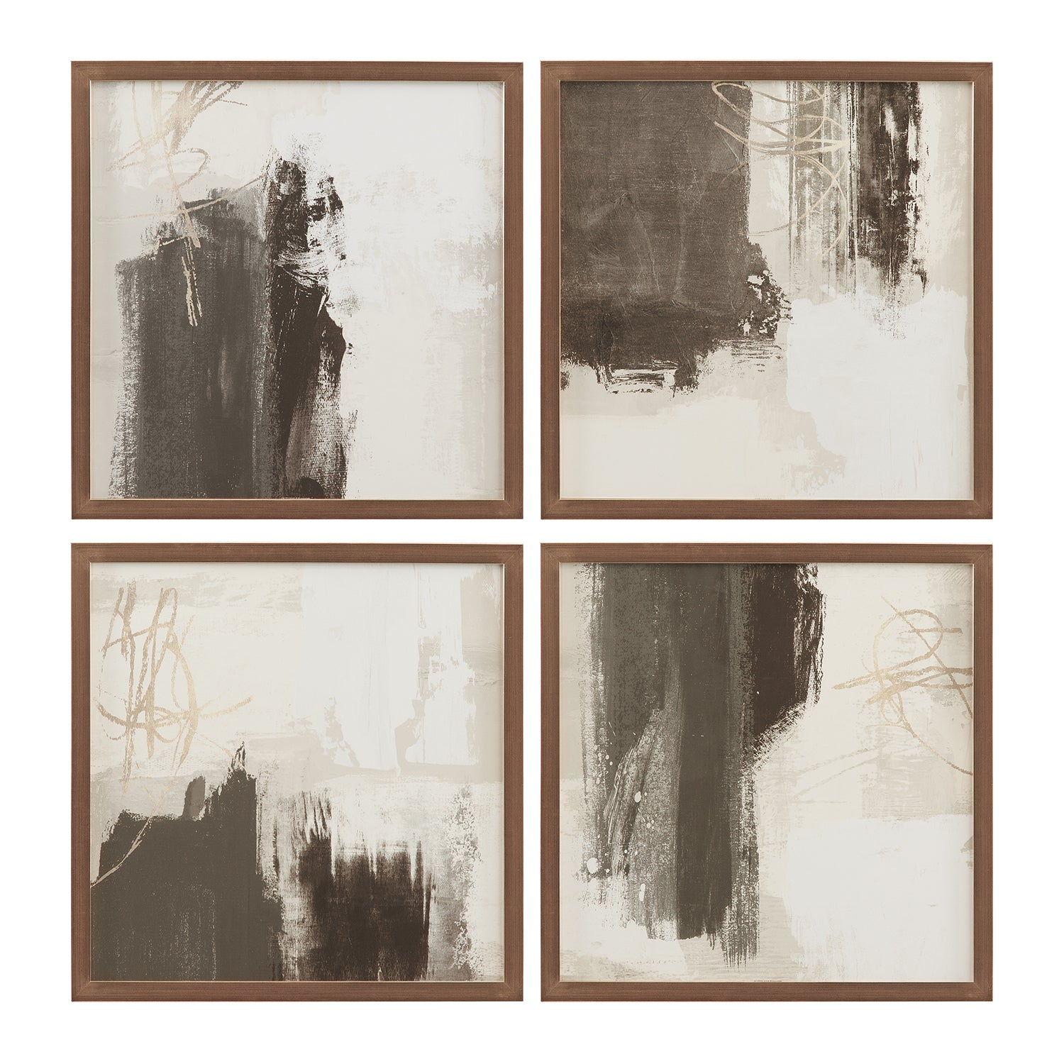 Bassett Mirror Neutral Contrast Swatch Framed Artwork