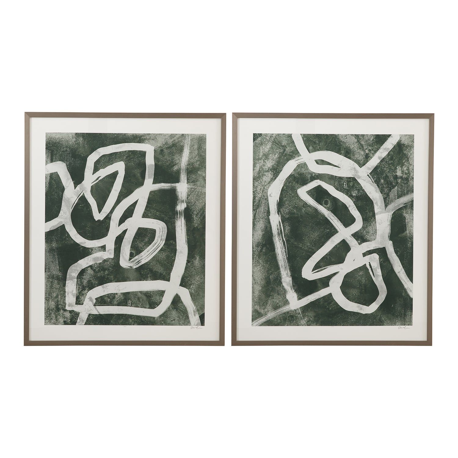 Bassett Mirror Chalk Line I Framed Artwork