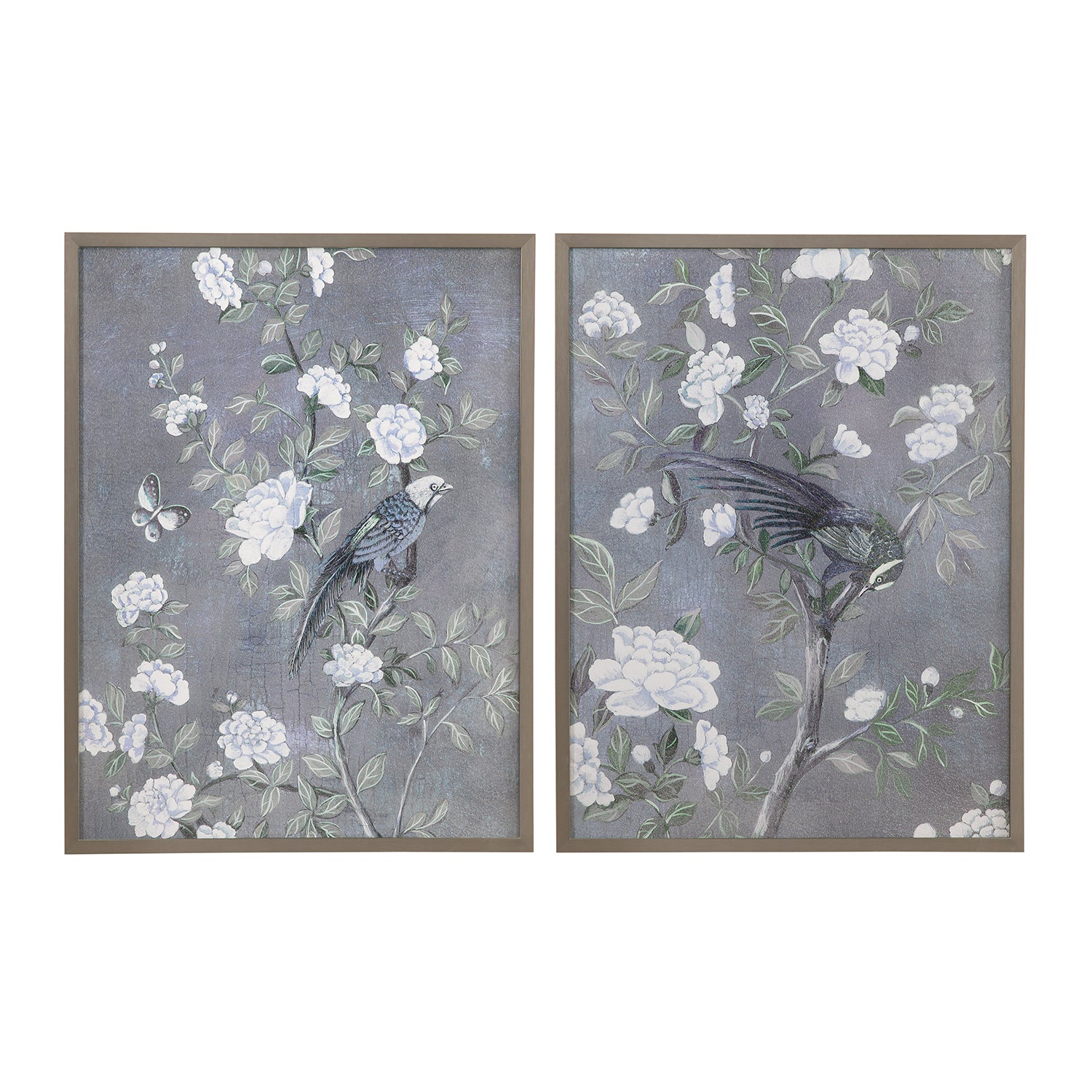 Bassett Mirror Birds & Blooms I Framed Artwork