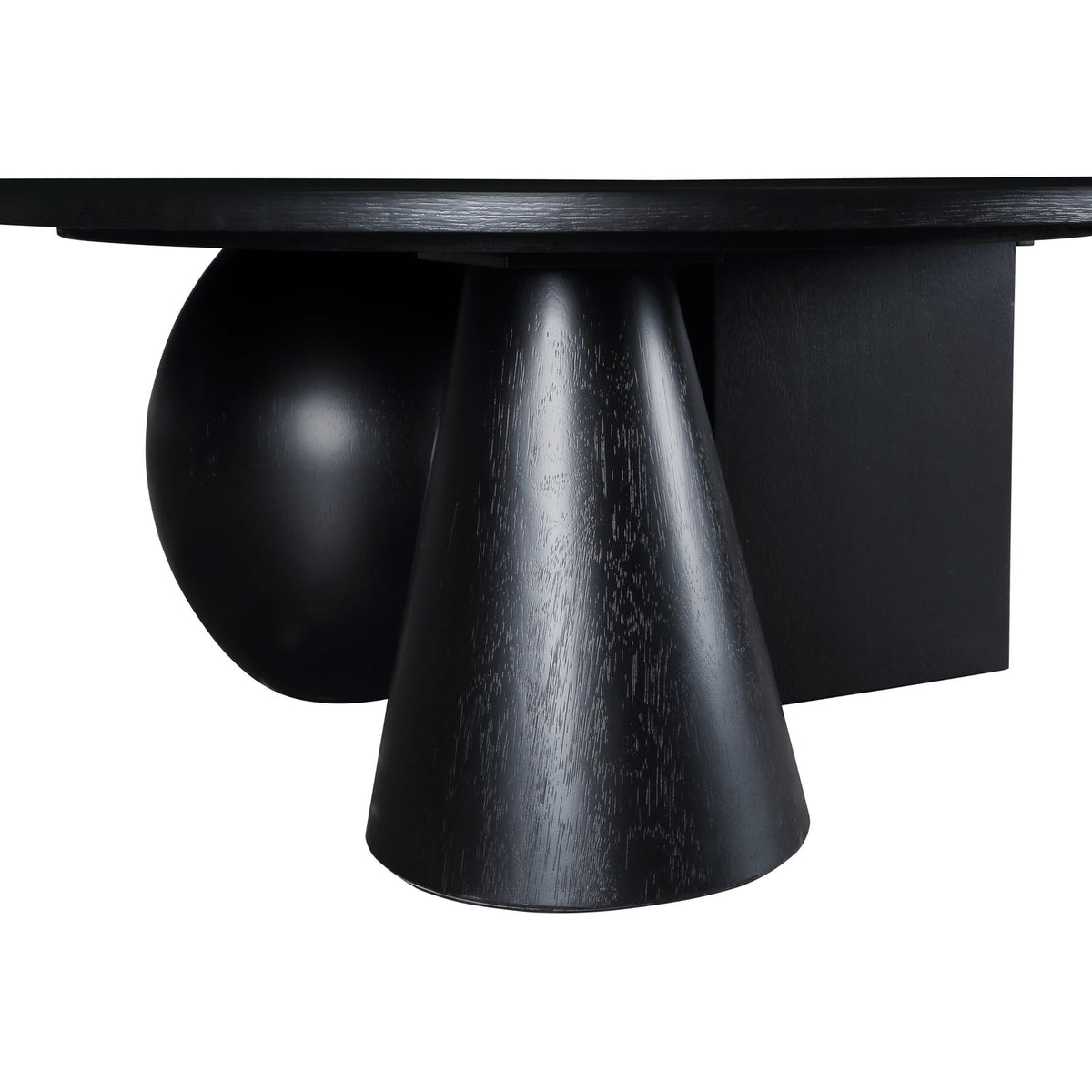 Revive Black Solid Wood And Oak Veneer Coffee Table