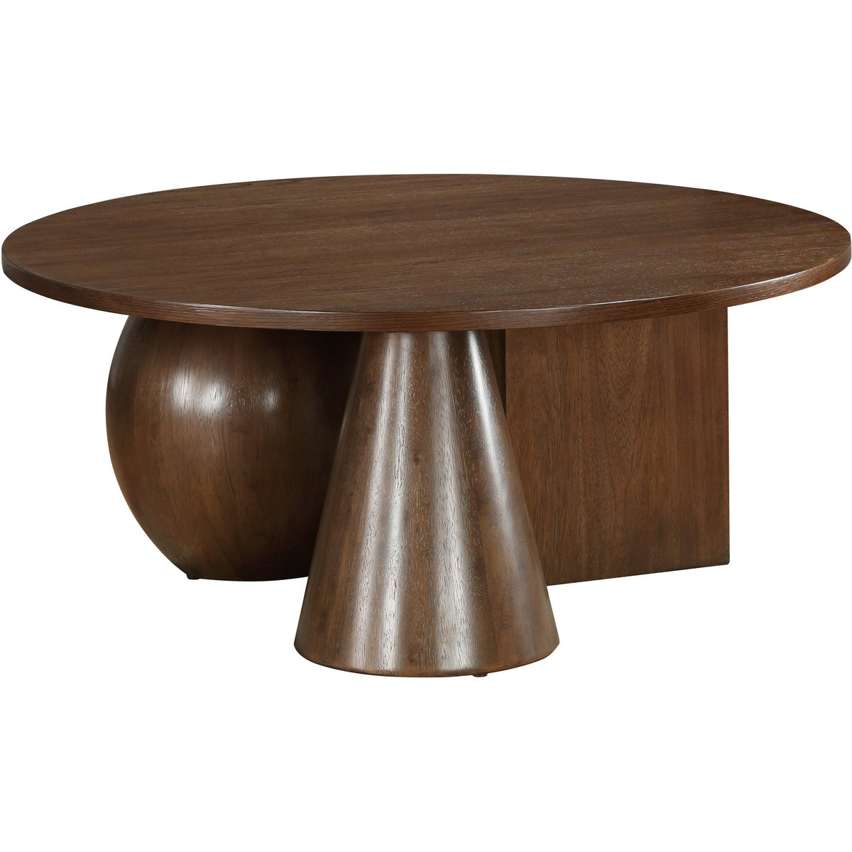 Revive Brown Solid Wood And Oak Veneer Coffee Table
