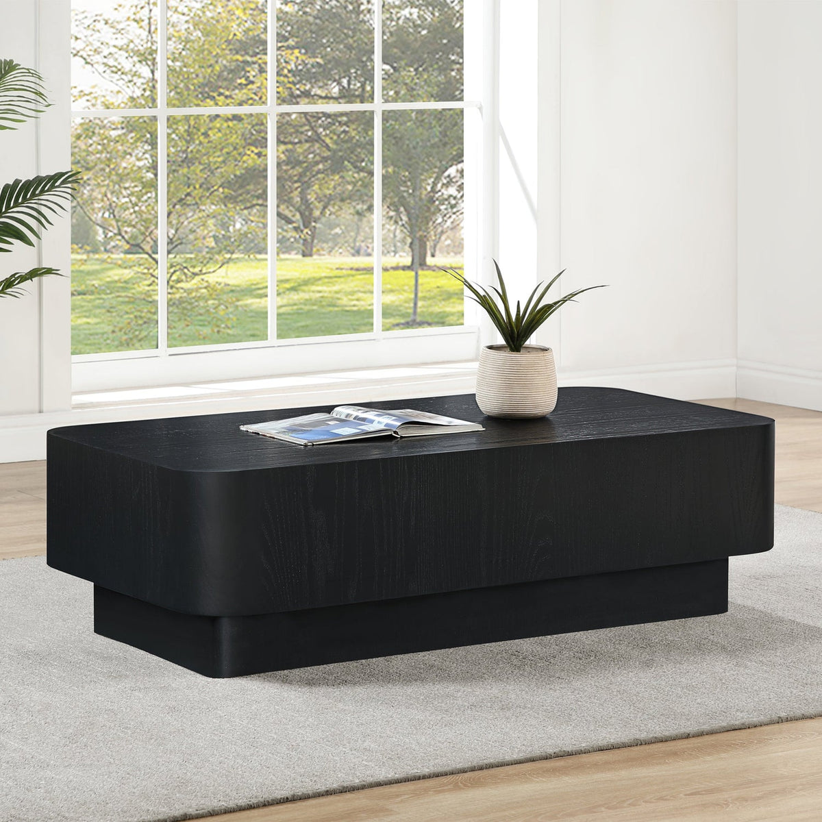 Oakmont Black Oak Veneer Coffee Table