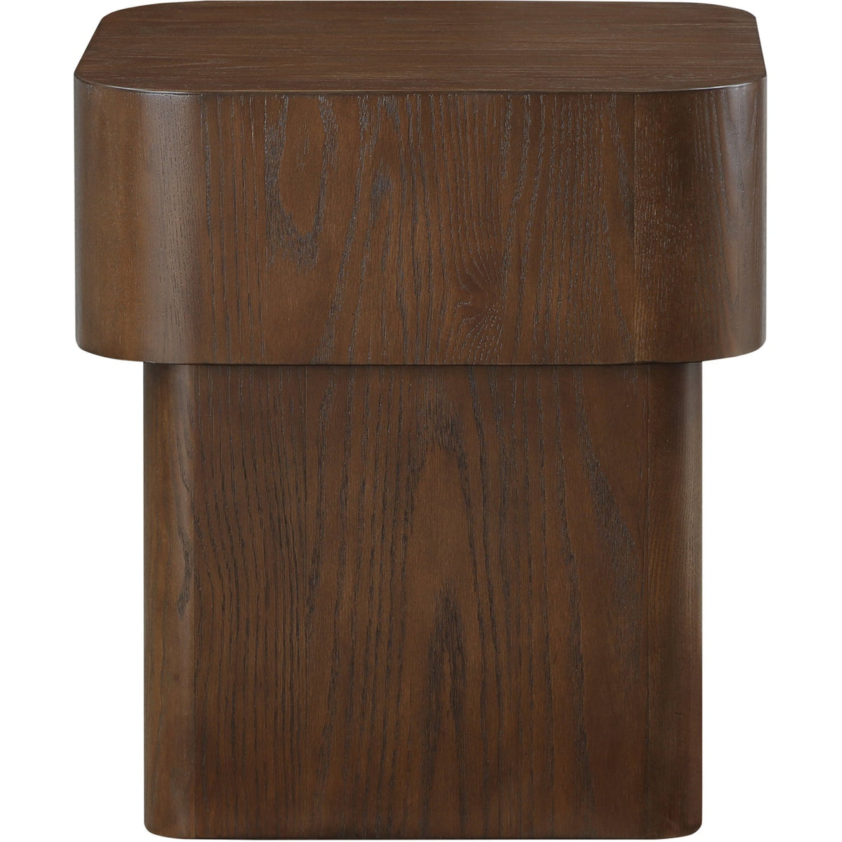 Oakmont Brown Oak Veneer End Side Table Set of 2