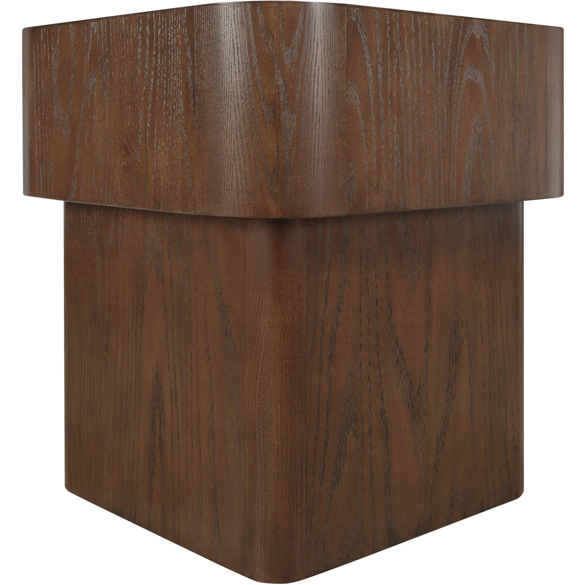 Oakmont Brown Oak Veneer End Side Table Set of 2