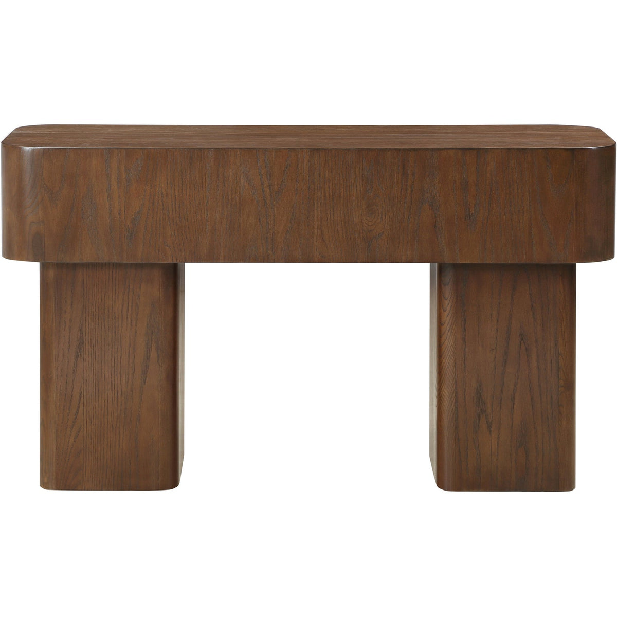 Oakmont Brown Oak Veneer Console Table