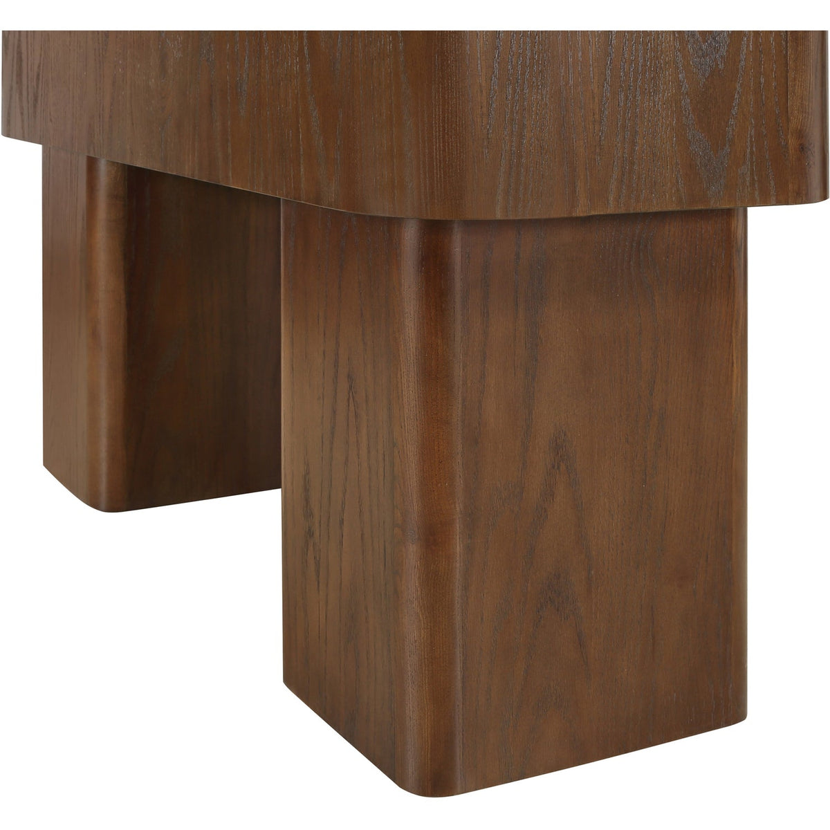 Oakmont Brown Oak Veneer Console Table