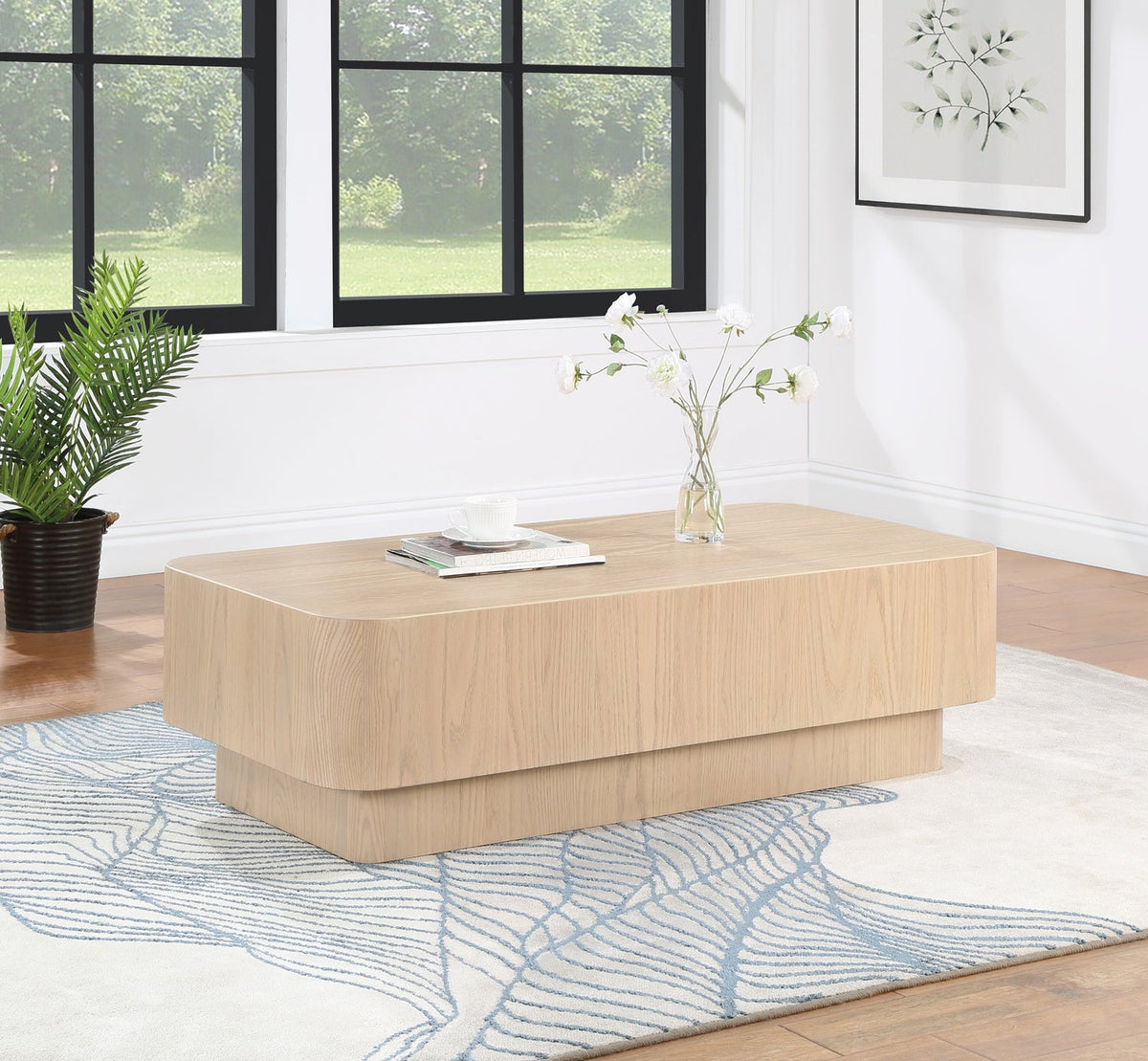 Oakmont Natural Oak Veneer Coffee Table
