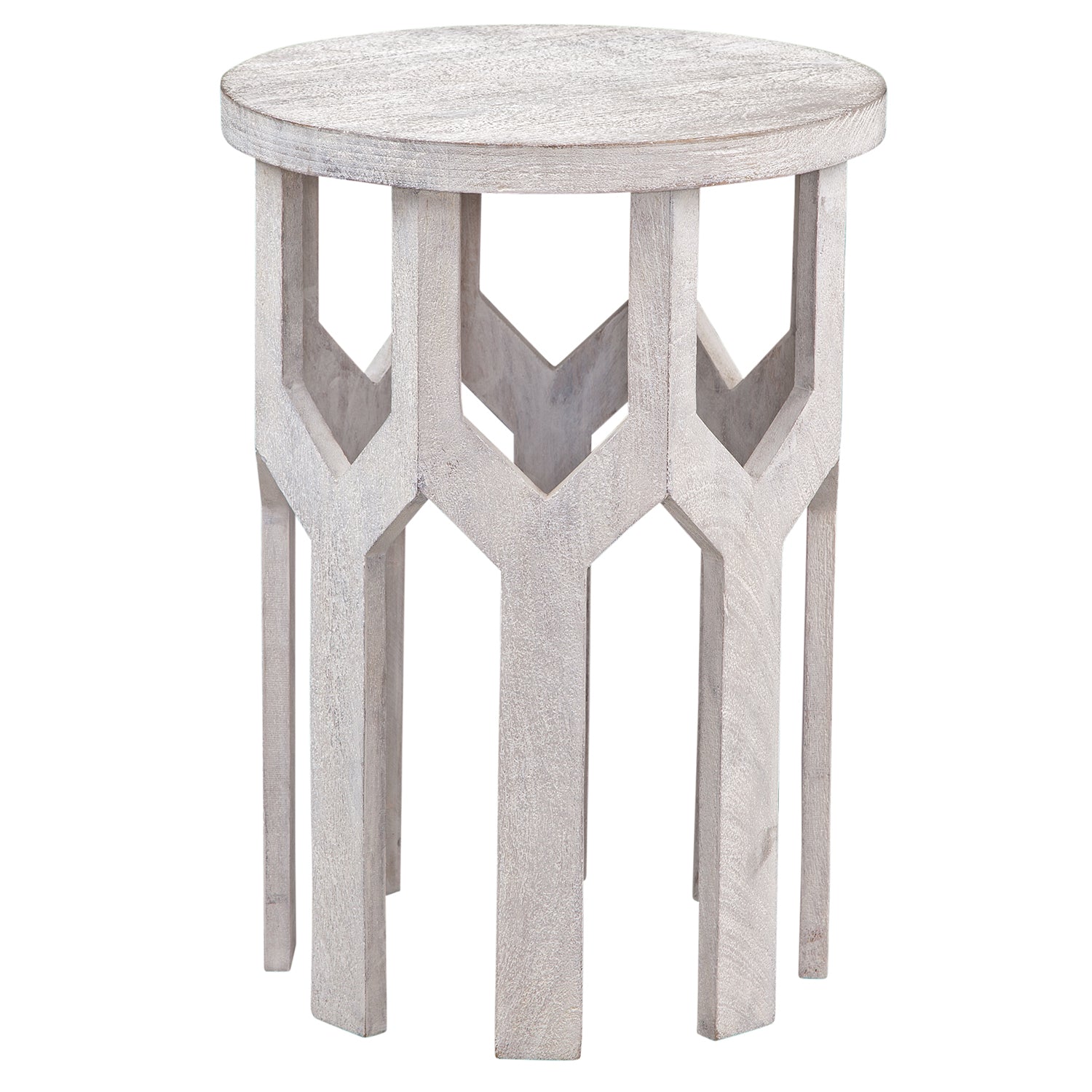 Bassett Mirror Lloyd White Accent Table