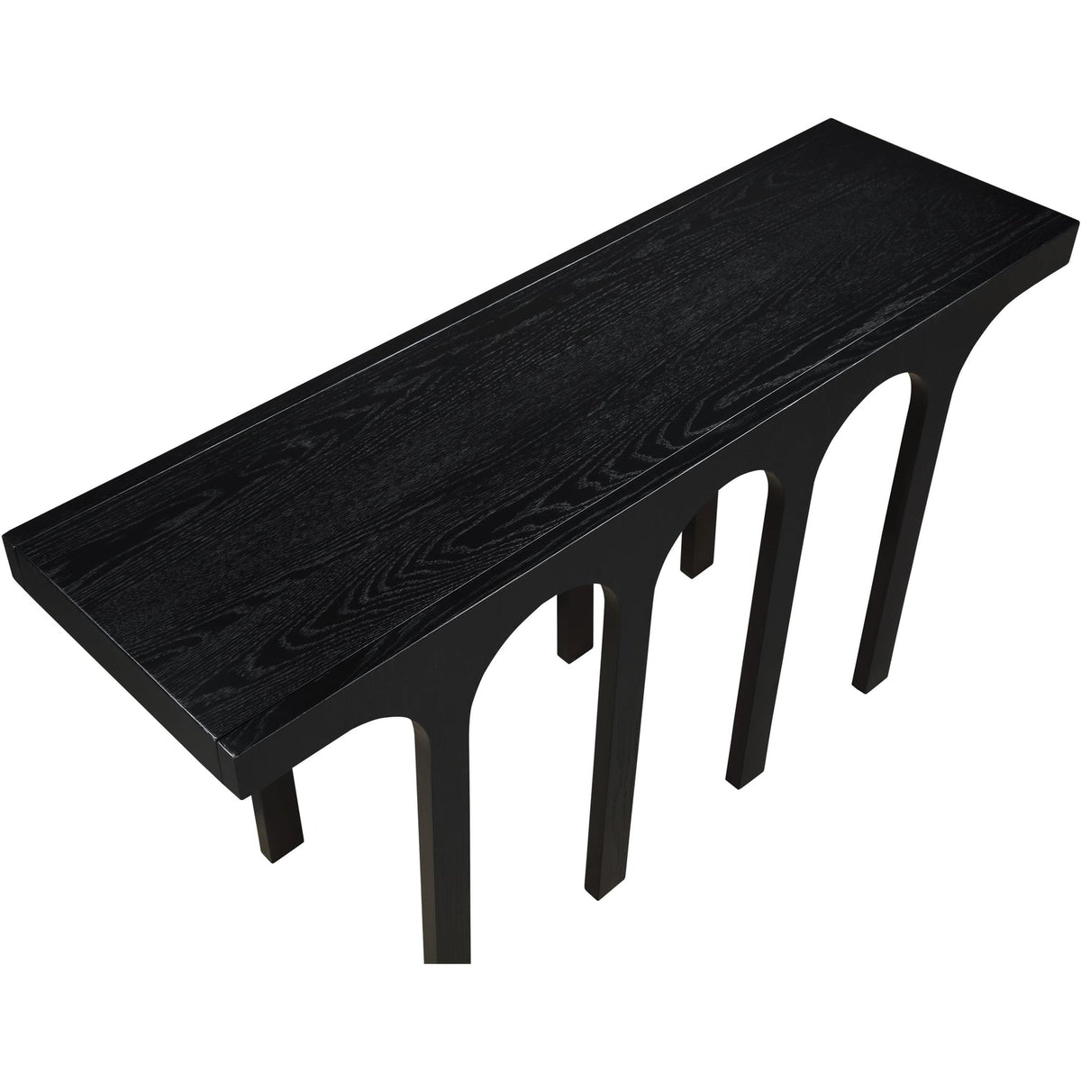 Westfield Black Solid Wood And Oak Veneer Console Table