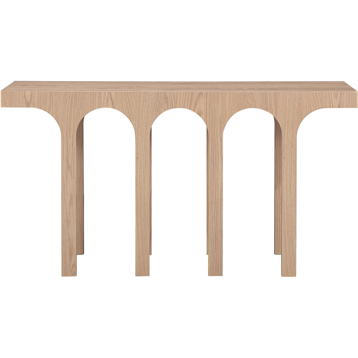 Westfield Natural Solid Wood And Oak Veneer Console Table