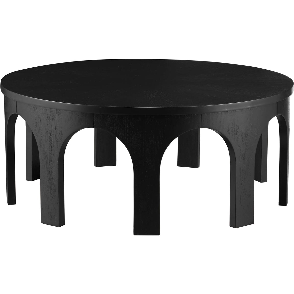 Westfield Black Solid Wood And Oak Veneer Coffee Table