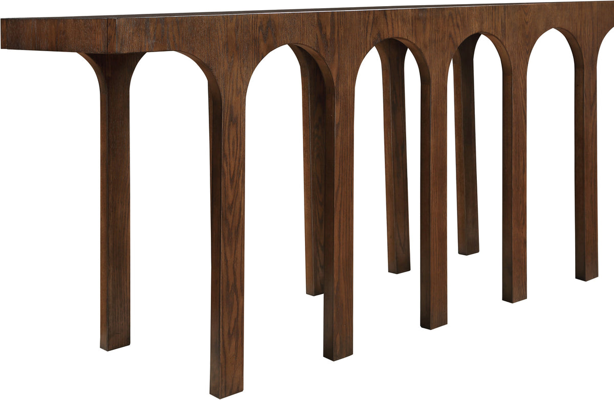 Westfield Brown Solid Wood And Oak Veneer Console Table
