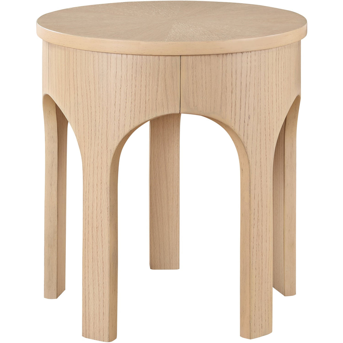 Westfield Natural Solid Wood And Oak Veneer End Side Table Set of 2