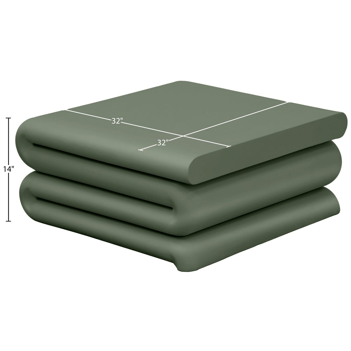 Roland Green Iron Coffee Table