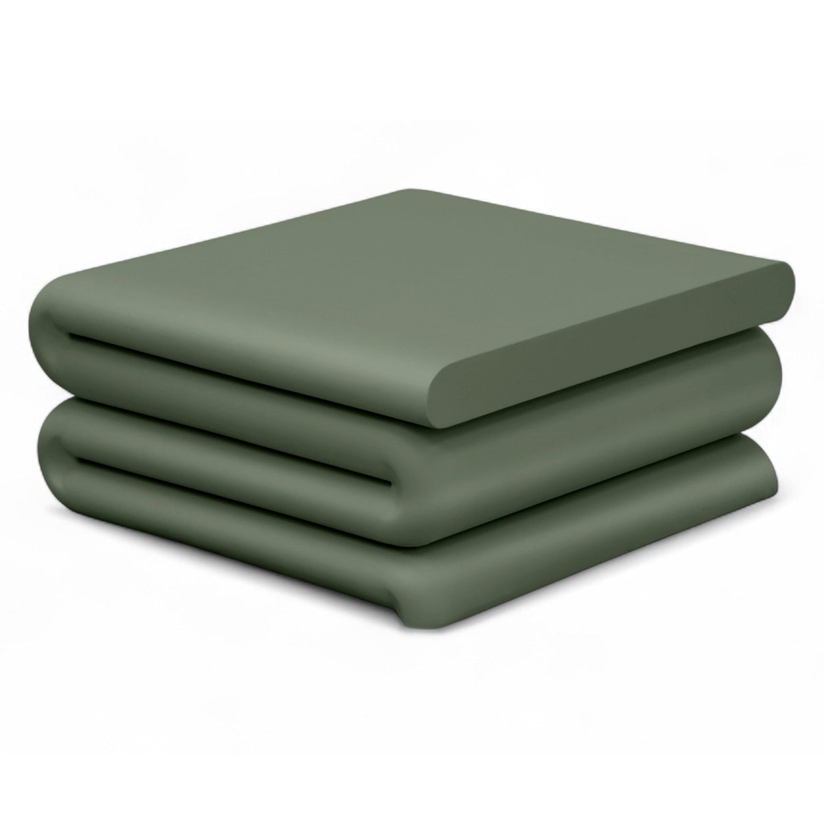 Roland Green Iron Coffee Table in matte green powder-coated iron, primary product view