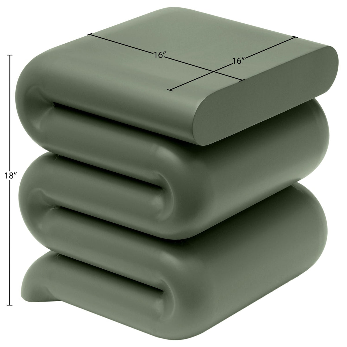 Roland Green Iron End Table Set of 2