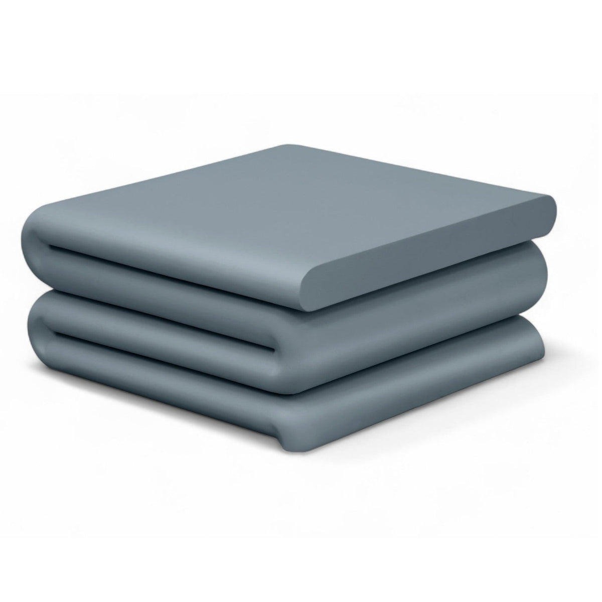 Roland Blue Iron Coffee Table in matte blue powder-coated iron, primary product view
