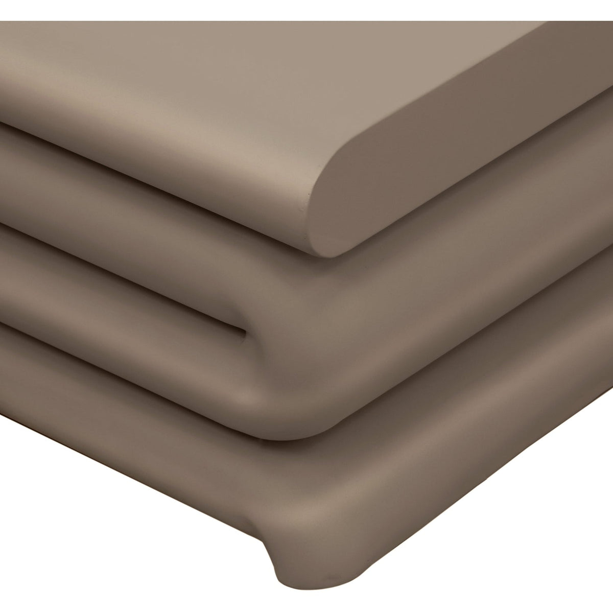 Roland Taupe Iron Coffee Table