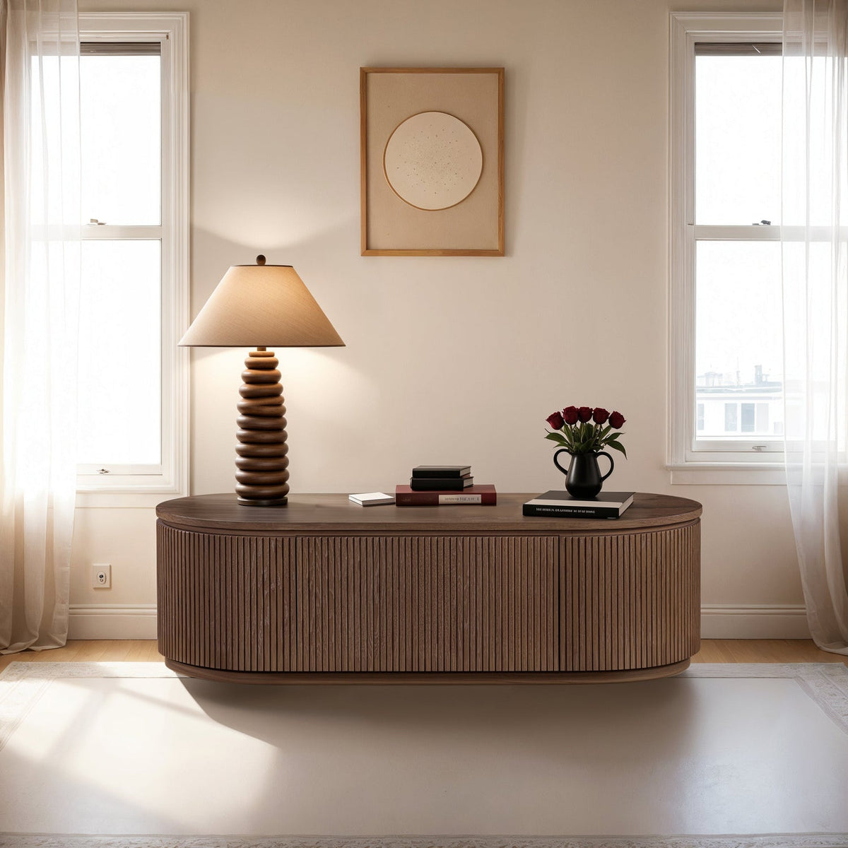 Moana Brown Solid Wood Storage Coffee Table