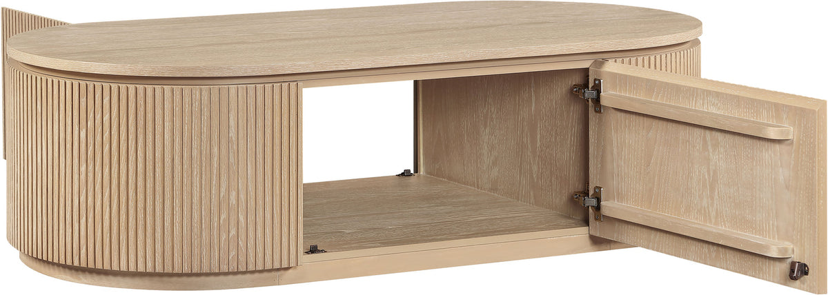 Moana Natural Solid Wood Storage Coffee Table