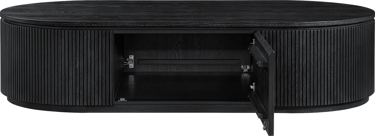 Moana Black Solid Wood Storage Coffee Table